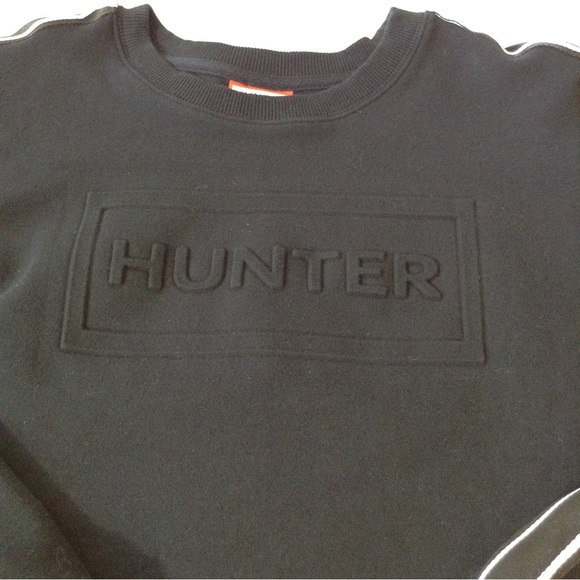 Hunter for Target black embossed sweater pattern line sleeves womens medium - Picture 3 of 12